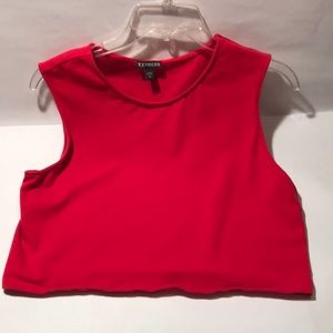 Express Red Crop Top